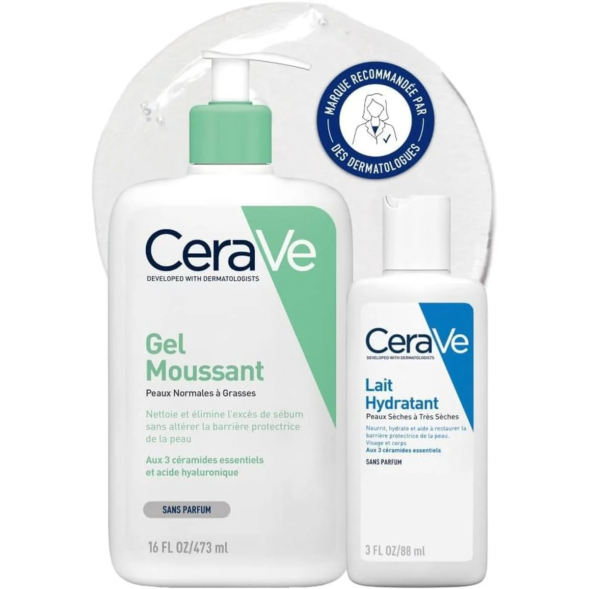 CeraVe Coffret Gel Moussant et Lait Hydratant