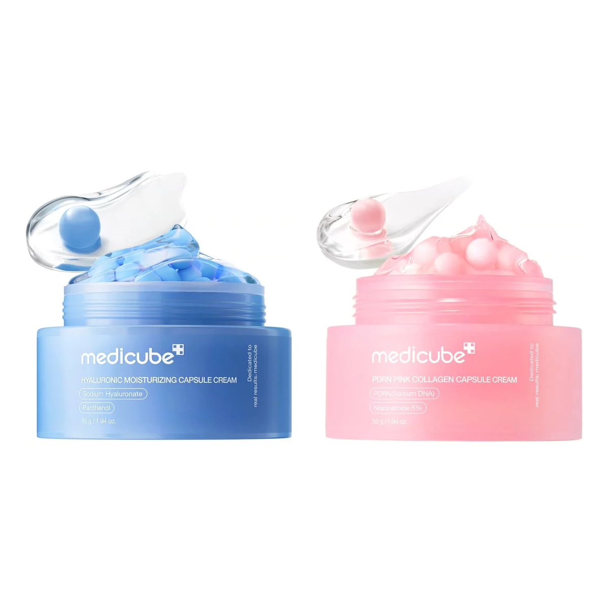 Medicube Duo crèmes capsules acide hyaluronique et PDRN : tout ce qu’il y a dans le coffret