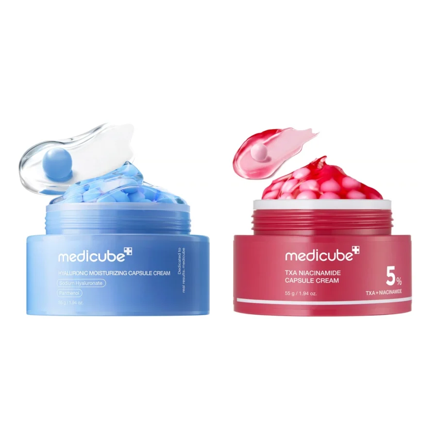 Medicube Duo crèmes capsules acide hyaluronique et TXA : tout ce qu’il y a dans le coffret