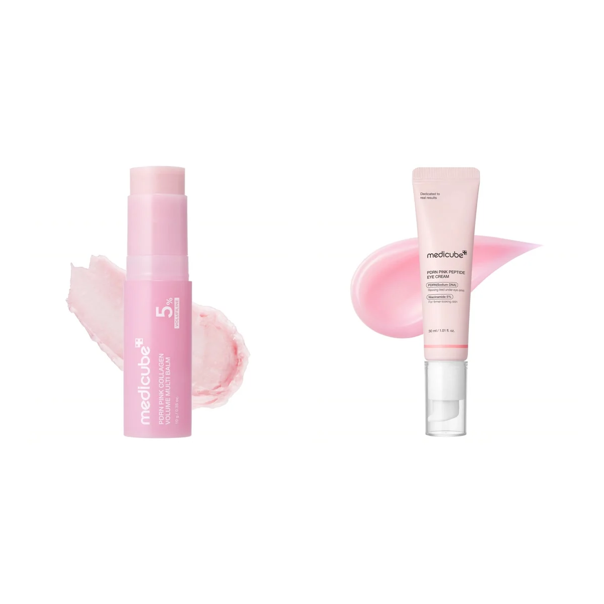 Medicube Duo Baume stick PDRN rose et Crème contour des yeux : tout ce qu’il y a dans le coffret