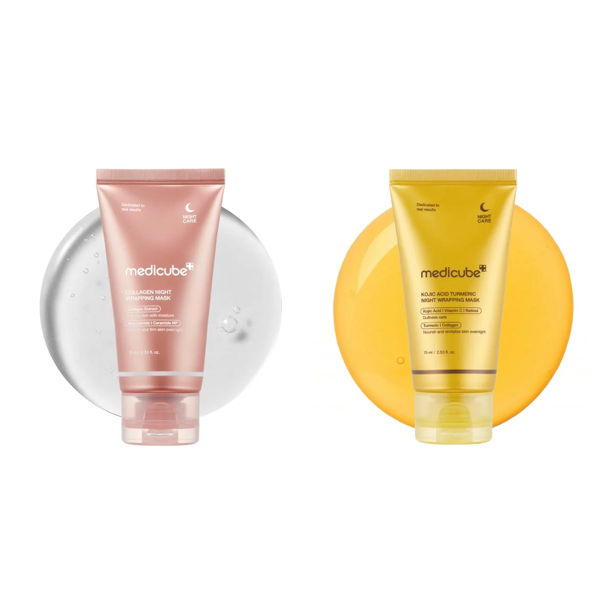 Medicube Duo masques de nuit collagène et acide kojique : tout ce qu’il y a dans le coffret