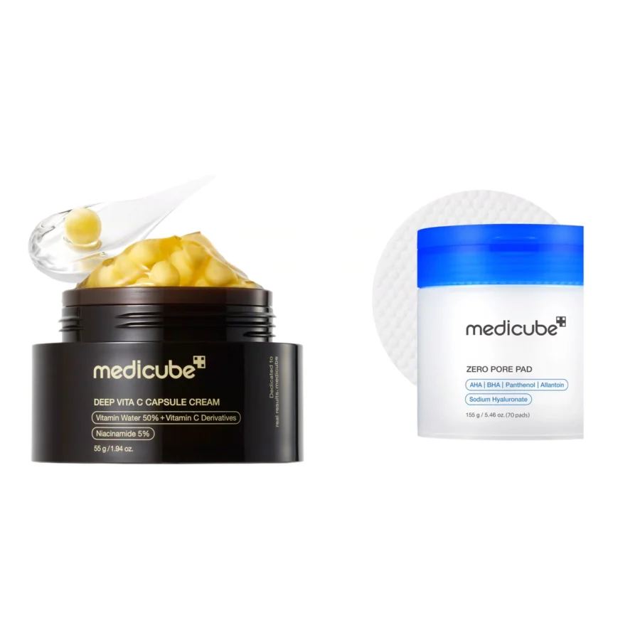 Medicube Duo Crème Deep Vita C et Disques Zero Pore : tout ce qu’il y a dans le coffret