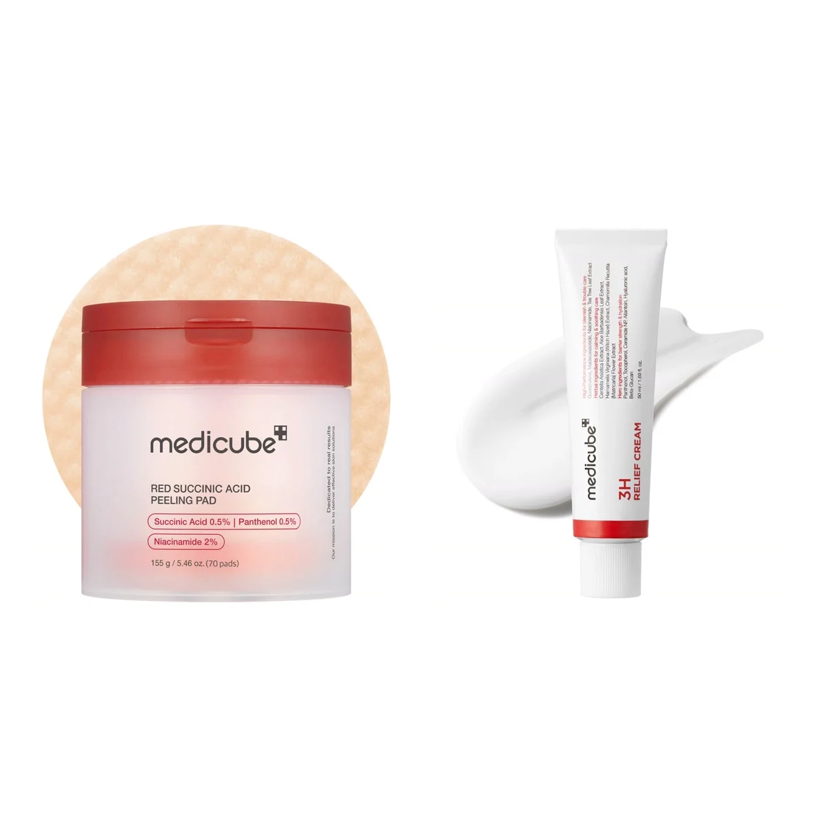 Medicube Duo Disques Red et Crème apaisante 3H : tout ce qu’il y a dans le coffret