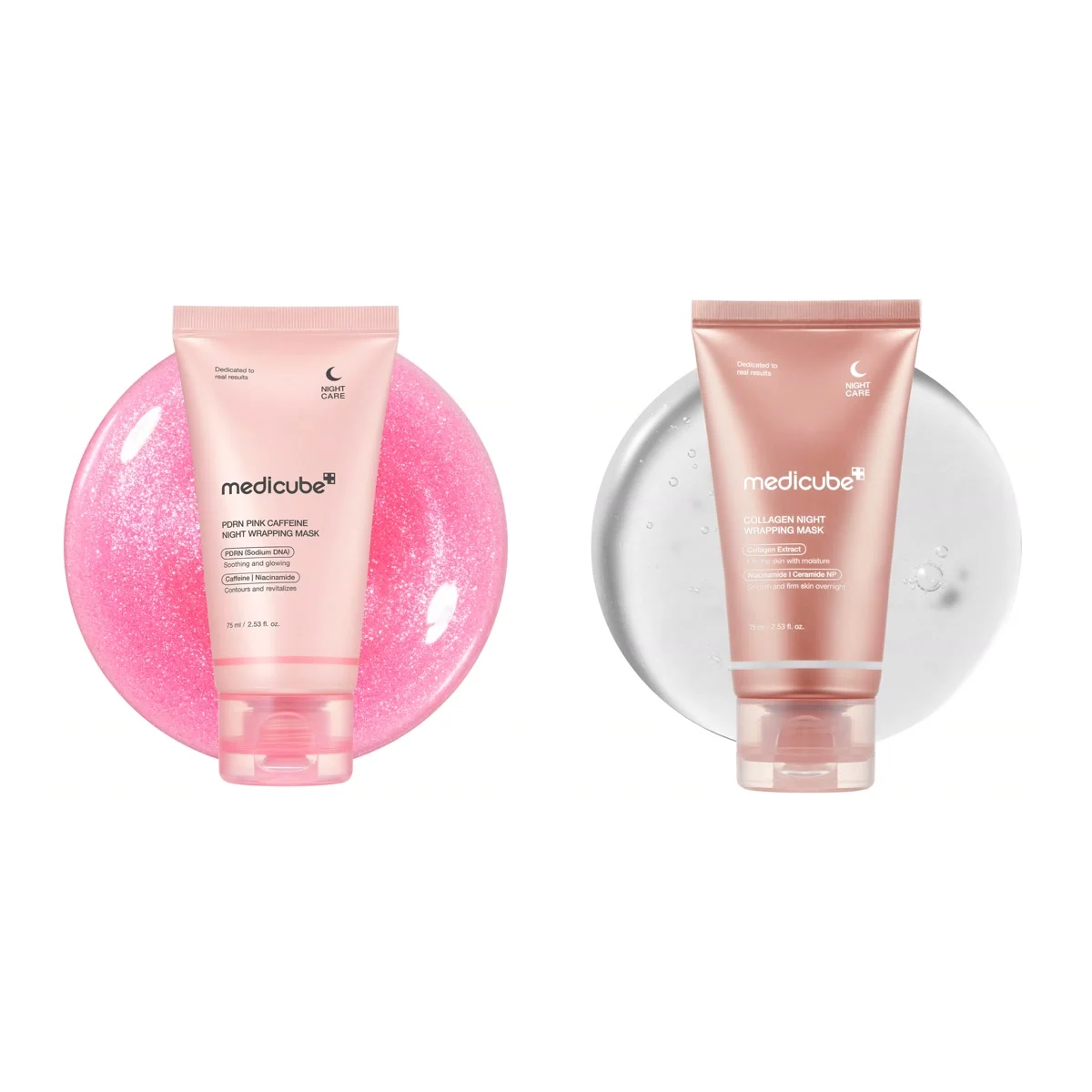 Medicube Duo masques de nuit PDRN et collagène : tout ce qu’il y a dans le coffret