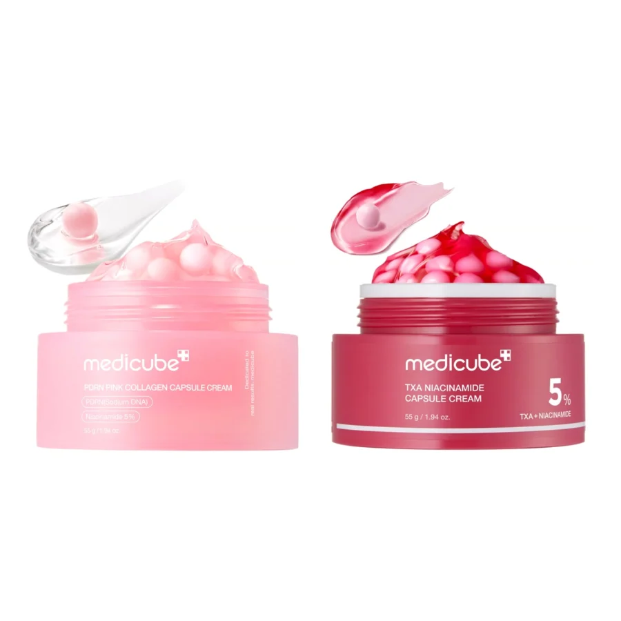 Medicube Duo crèmes capsules Pink & Red : tout ce qu’il y a dans le coffret