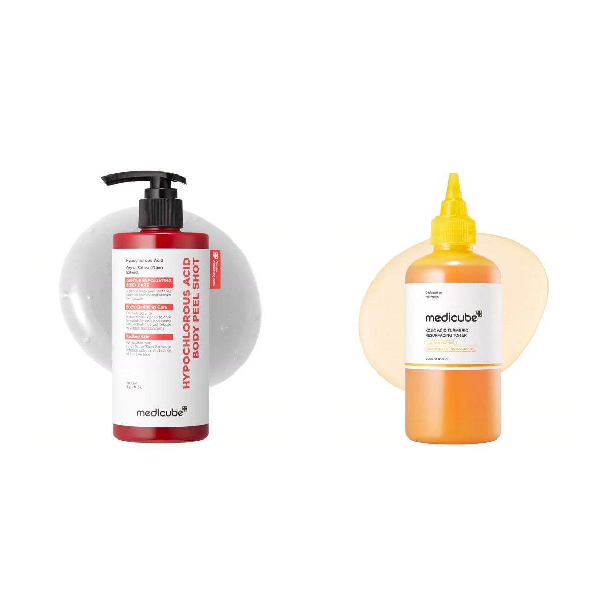 Medicube Duo Body Peel Shot et tonique à l’acide kojique : tout ce qu’il y a dans le coffret