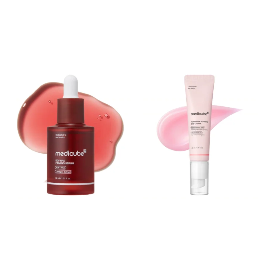 Medicube Duo Fermeté Sérum EGF NAD+ et Contour des yeux PDRN : tout ce qu’il y a dans le coffret