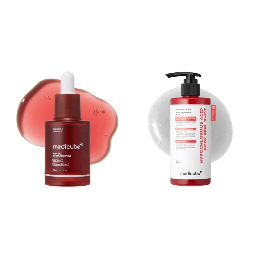 Medicube Duo Sérum EGF NAD+ et Body Peel Shot : tout ce qu’il y a dans le coffret