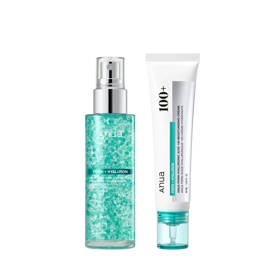 Anua Coffret PDRN brume sérum et crème hydratante