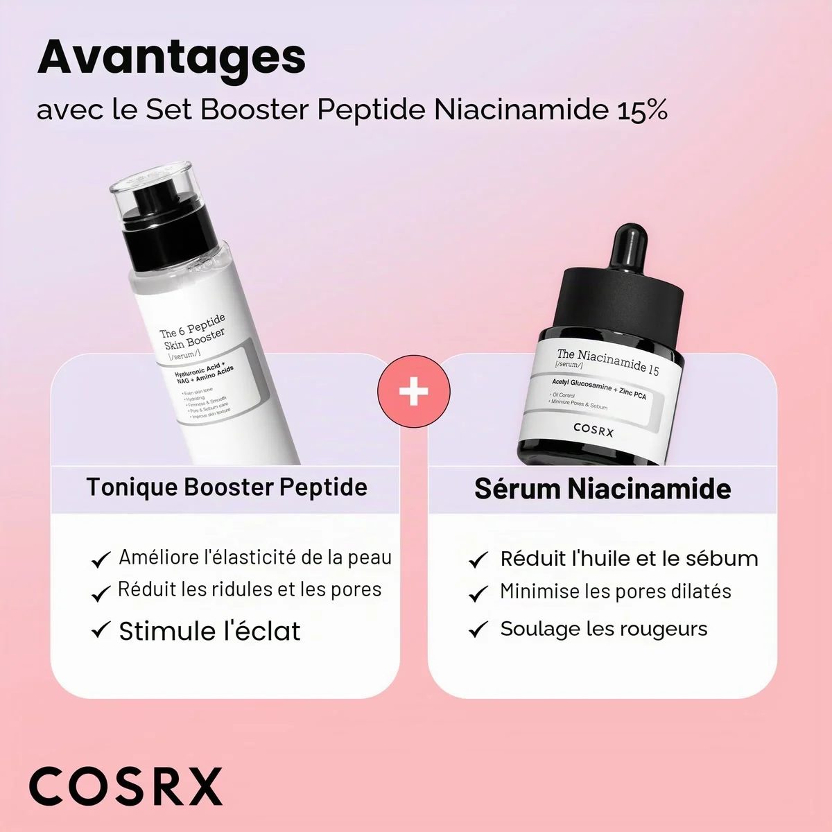 COSRX Coffret Niacinamide 15 et 6 Peptide Booster : photo 2