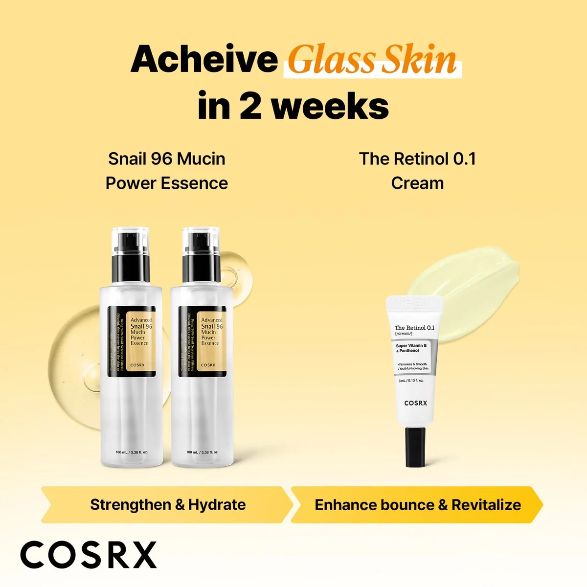 COSRX Coffret 2 essences Snail 96 et mini Retinol 0.1 : photo 2